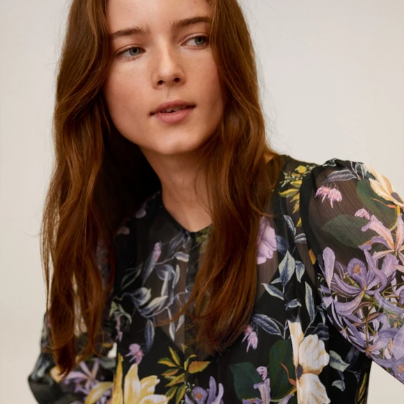 MANGO| Flowy Floral Dress - Picture 9 of 14